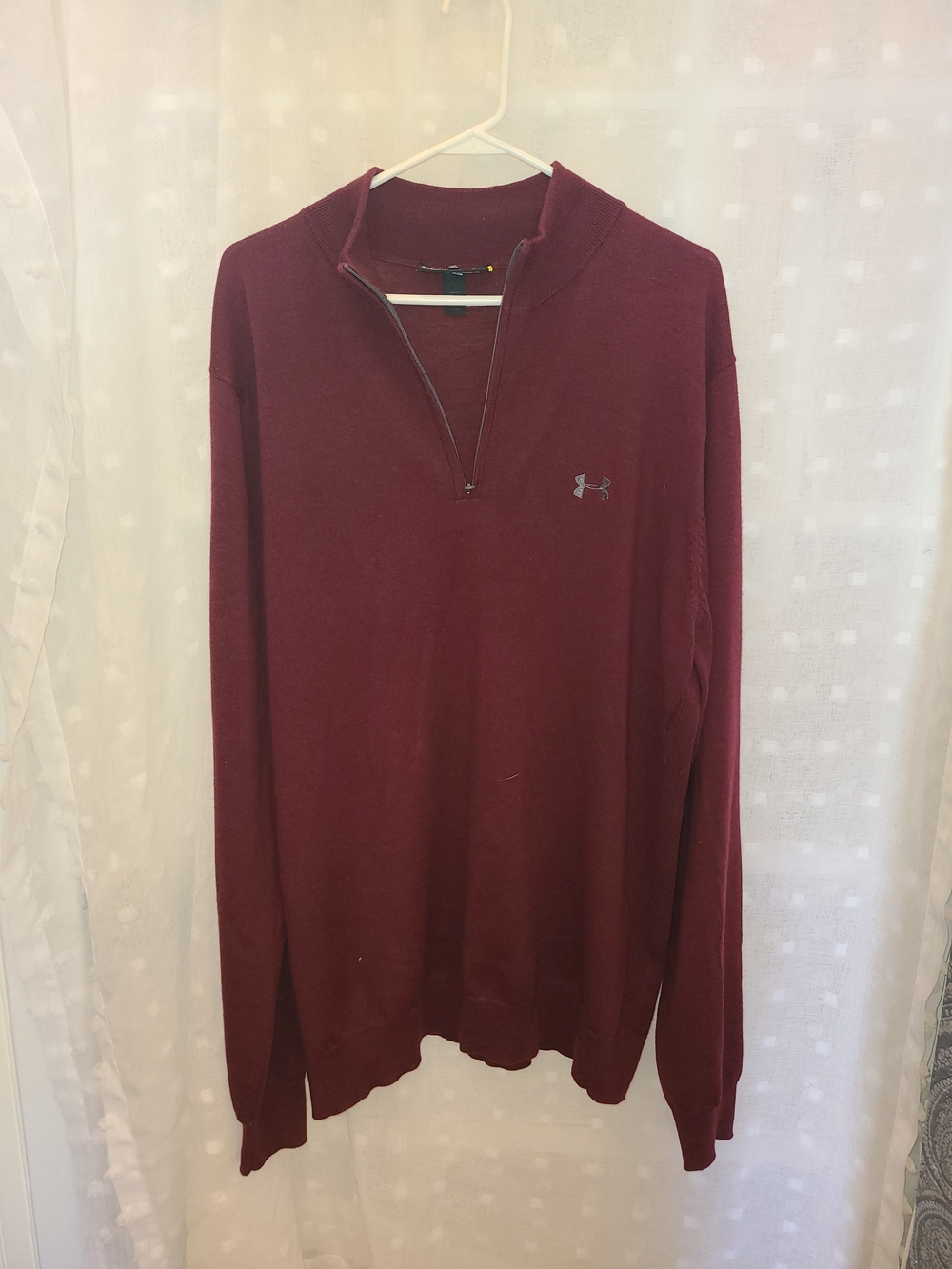 Under Armour Men’s Quarter-Zip Sweater - Burgundy